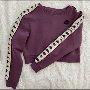 Kappa womens banda crop crew neck sweater